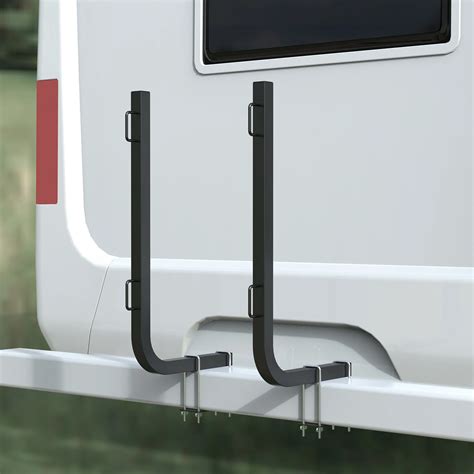 rv waste tank metal brackets|RV Bumper Rack,Rv Portable Waste Tank Rack with Heavy.